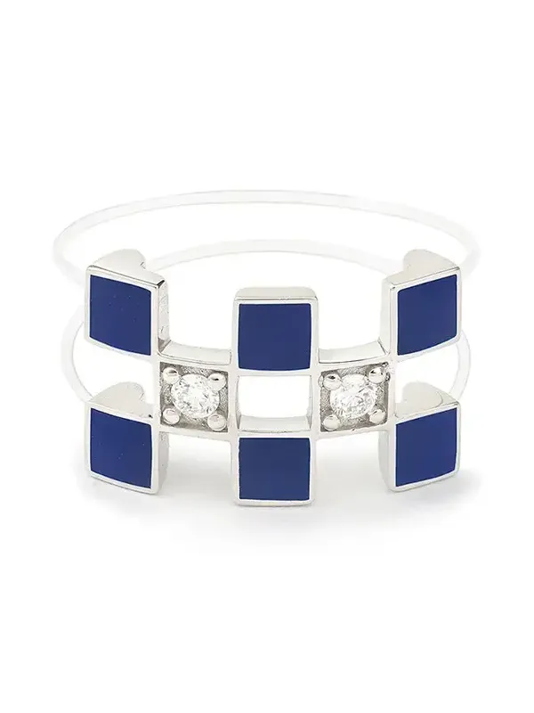 White Gold Nylon Illusion Lacquer Ring White Gold Nylon Illusion Lacquer Ring