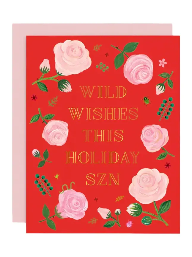 Girl W Knife Wild Holiday SZN Card