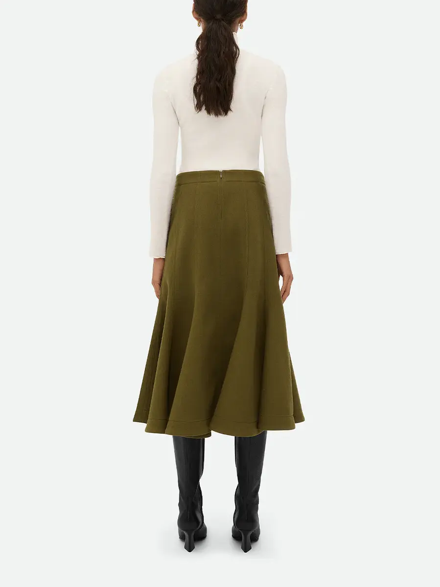 Bottega Veneta Wool Crepe Skirt | Thumbnail 4