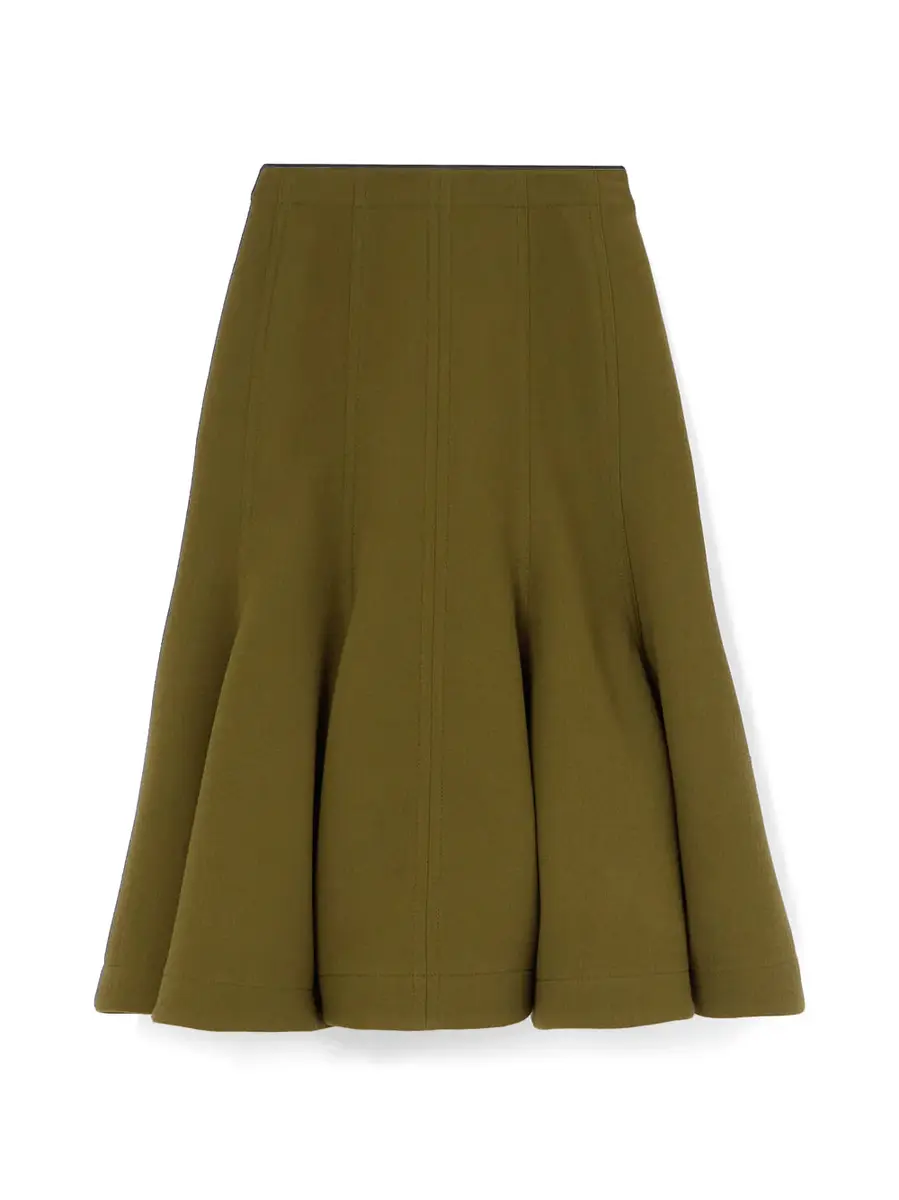 Wool Crepe Skirt