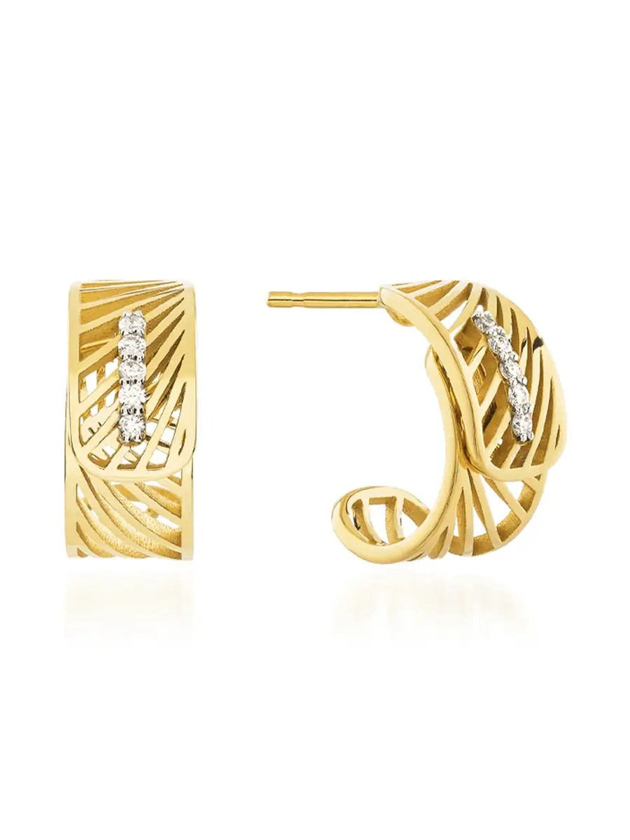 Yellow Gold Tribe Journey Earrings Yellow Gold Tribe Journey Earrings