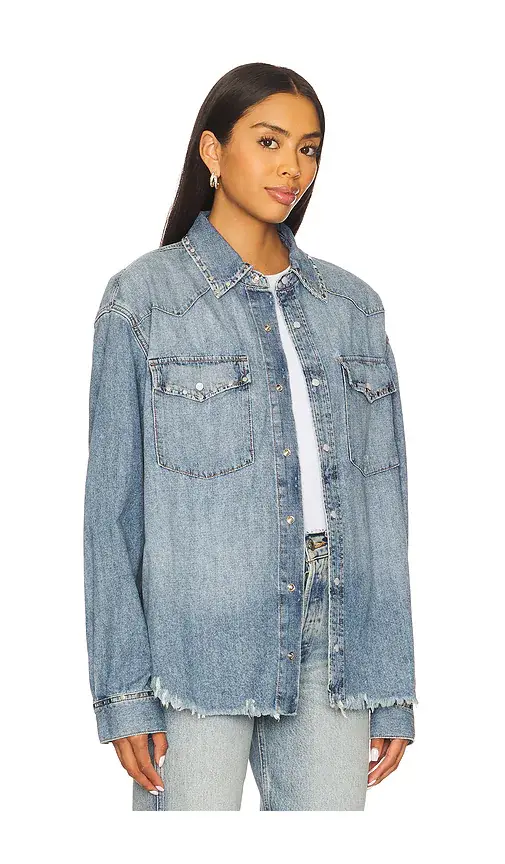 RE/DONE Distressed Western Shirt | Thumbnail 2 RE/DONE Distressed Western Shirt | Thumbnail 2
