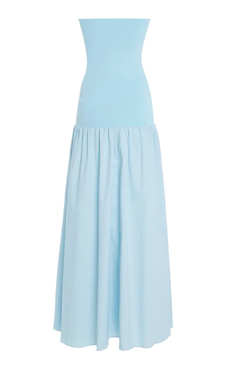 By Malene Birger Marc Strapless Cotton Midi Dress | Thumbnail 12