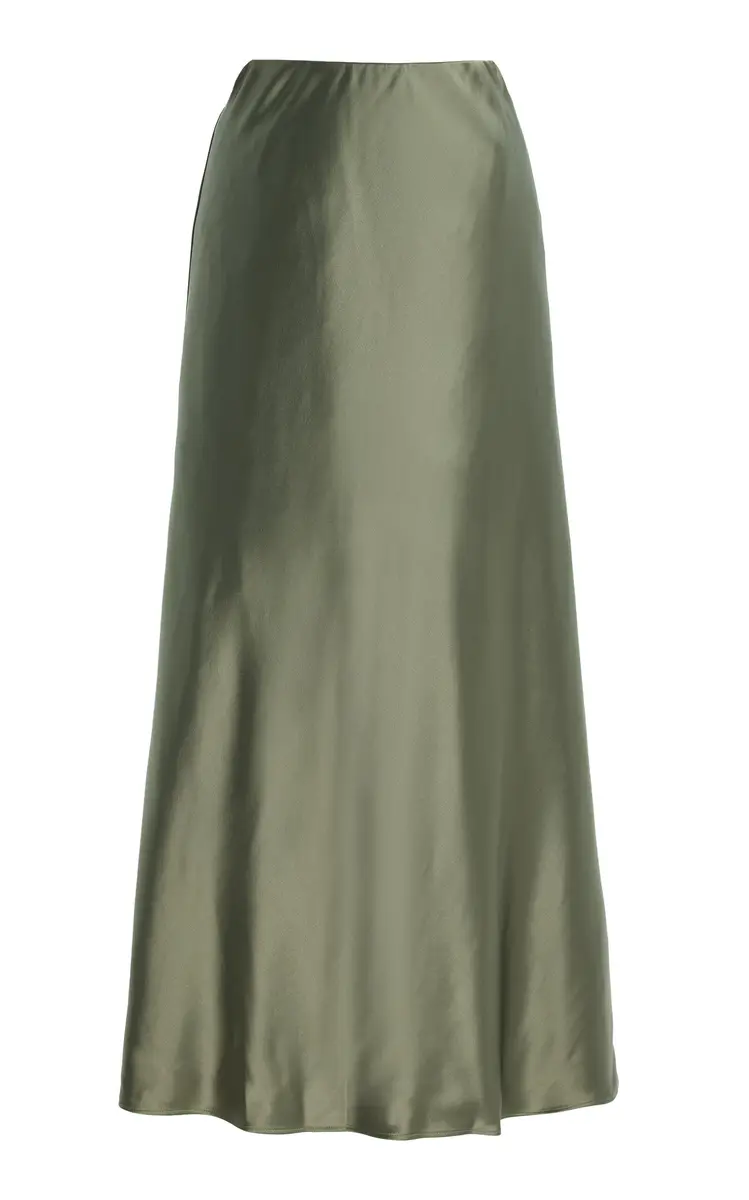 Barbara Satin Maxi Skirt