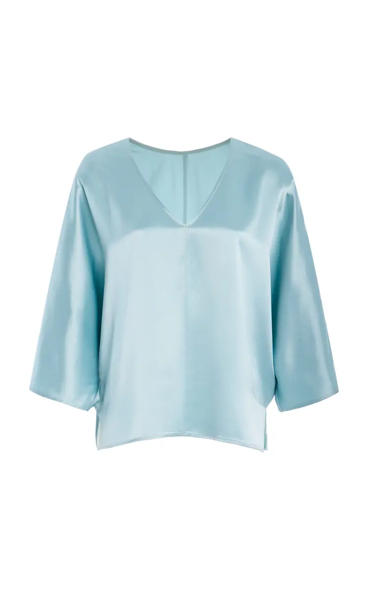 By Malene Birger Lucia Relaxed V-Neck Top | Image 1 By Malene Birger Lucia Relaxed V-Neck Top | Image 1