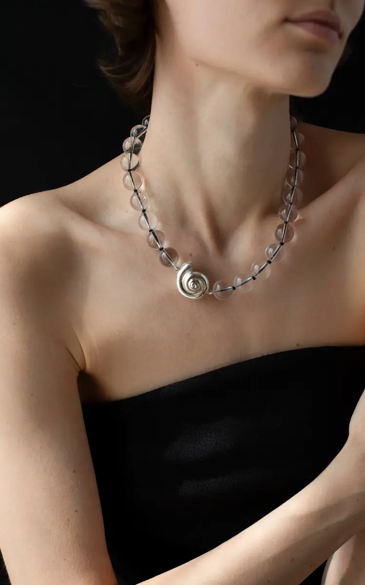Le Sundial Nautilus Crystal Collar Necklace | Thumbnail 3 Le Sundial Nautilus Crystal Collar Necklace | Thumbnail 3