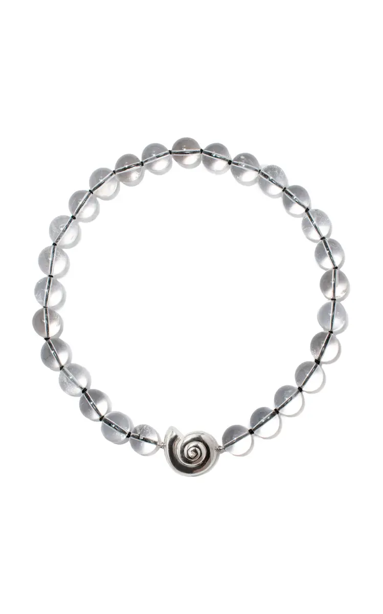 Le Sundial Nautilus Crystal Collar Necklace | Image 1 Le Sundial Nautilus Crystal Collar Necklace | Image 1