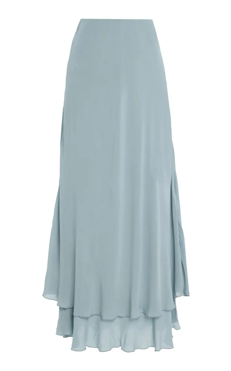 Gurli Tiered-Ruffle Maxi Skirt