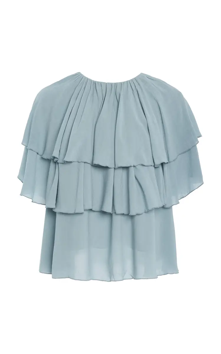 By Malene Birger Nina Tiered-Ruffle Top | Thumbnail 7