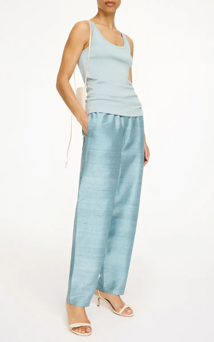By Malene Birger Lyria Mid-Rise Silk Wide-Leg Pants | Thumbnail 2