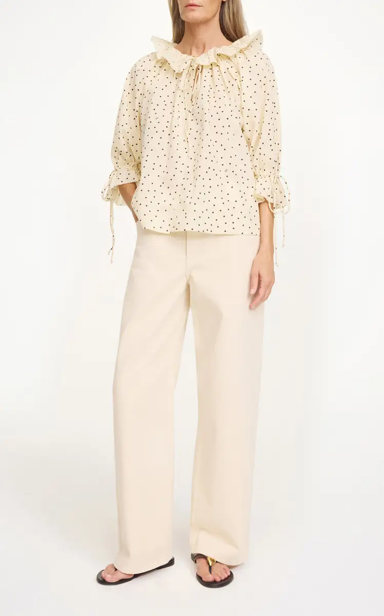 By Malene Birger Dicte Polka-Dot Cotton-Voile Top | Thumbnail 12