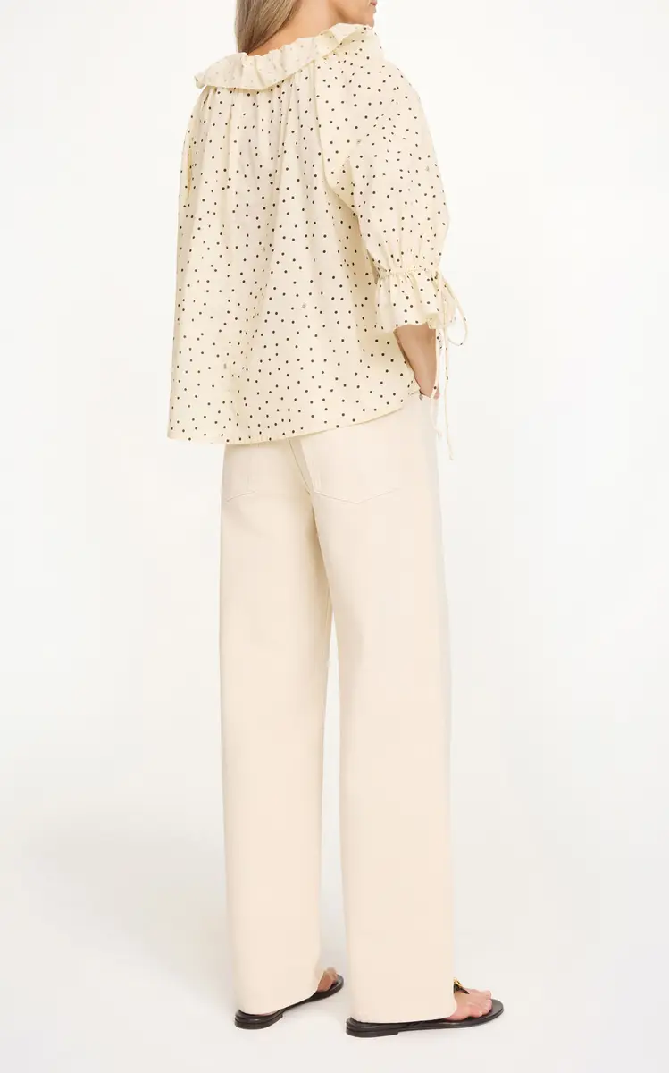 By Malene Birger Dicte Polka-Dot Cotton-Voile Top | Thumbnail 4