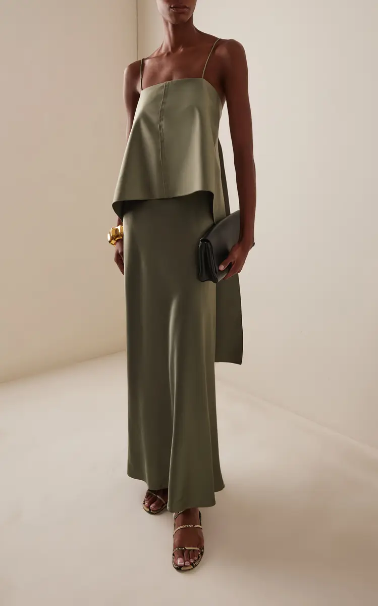 By Malene Birger Trinola Train-Detailed Sateen Top | Thumbnail 3 By Malene Birger Trinola Train-Detailed Sateen Top | Thumbnail 3