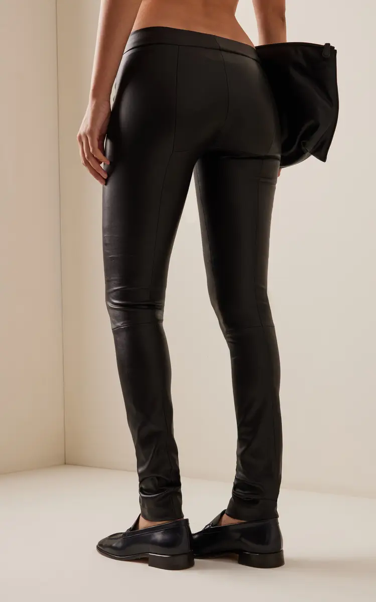 The Row Moto Leather Leggings - Black - XL | Thumbnail 4 The Row Moto Leather Leggings - Black - XL | Thumbnail 4