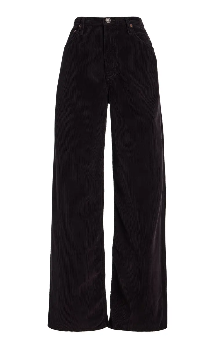 AGOLDE Keira Corduroy Low-Rise Baggy Jeans