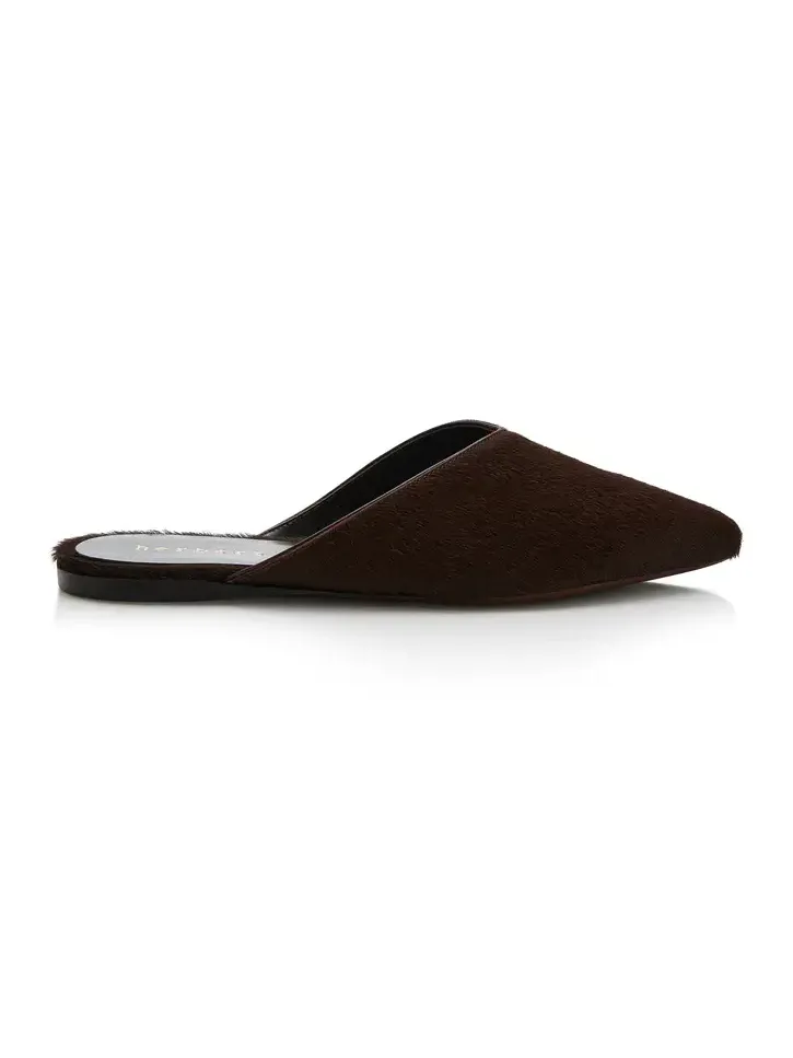 Home Body Pony Hair Mules