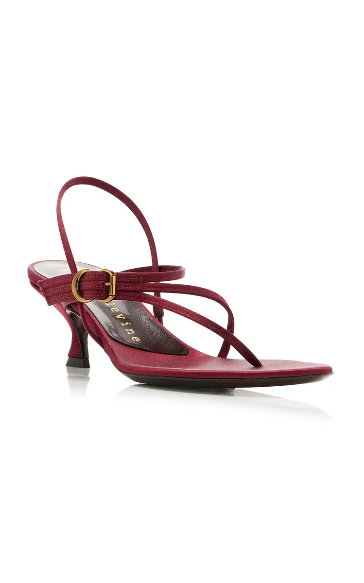Herbert Levine Starry-Eyed Satin Sandals | Thumbnail 4 Herbert Levine Starry-Eyed Satin Sandals | Thumbnail 4
