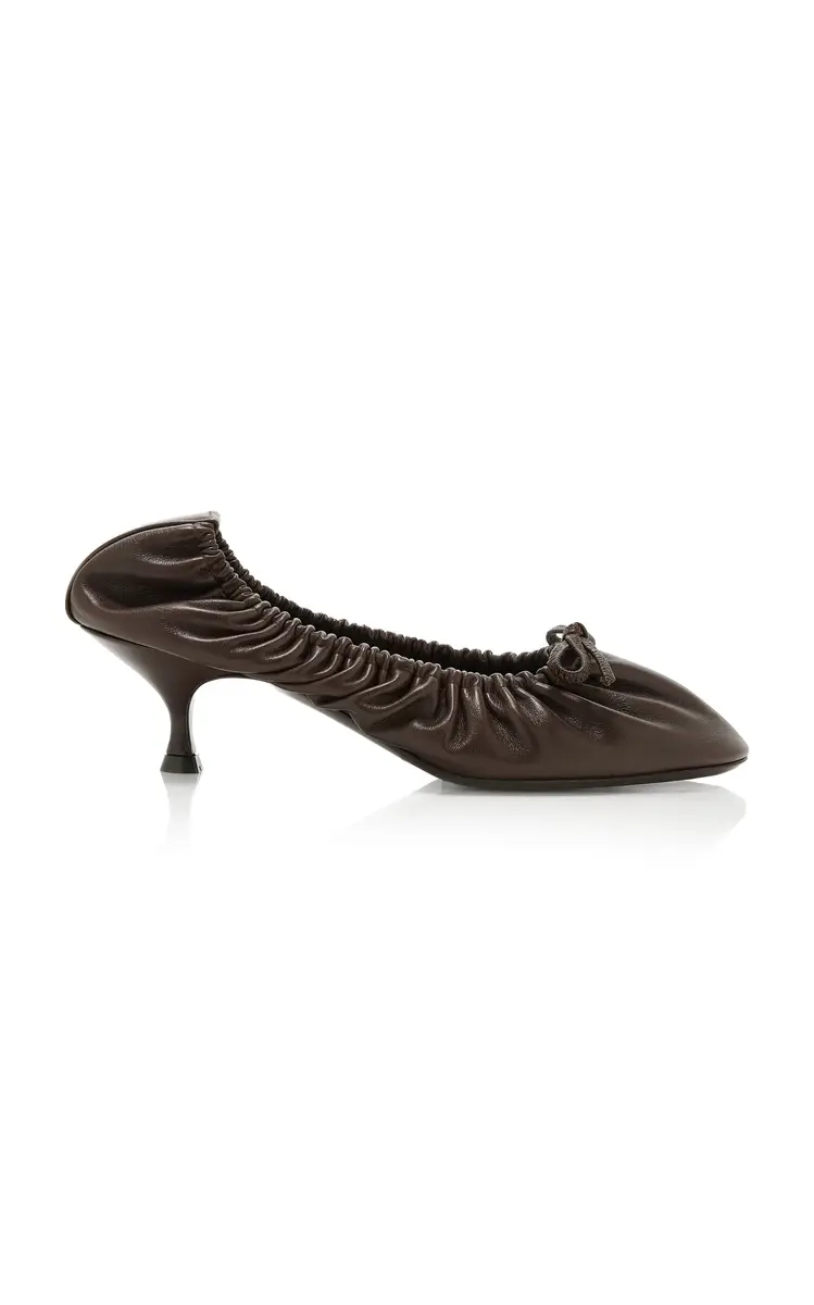 Herbert Levine Gather Around Leather Ballet Pumps