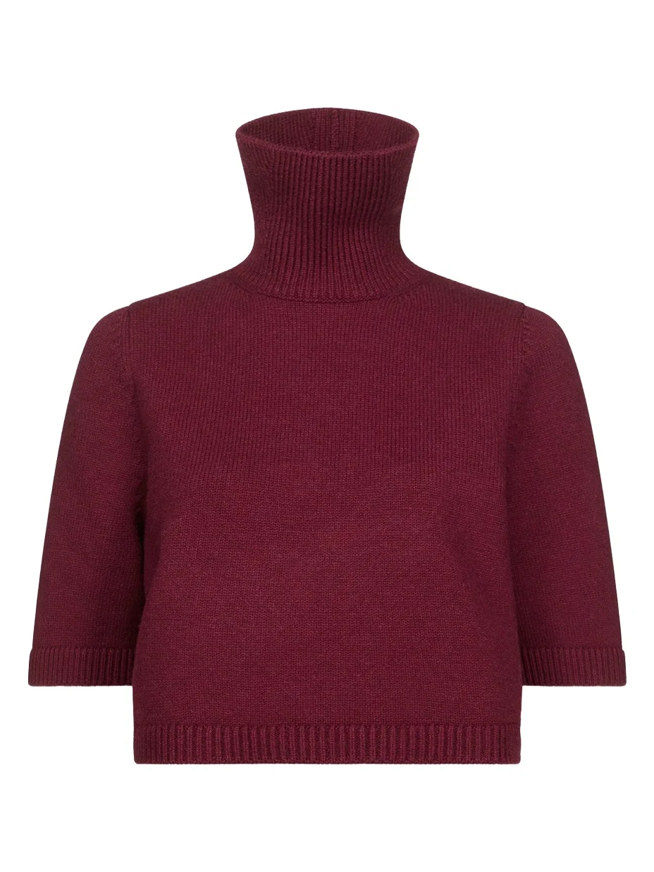 Cropped Cashmere-Blend Sweater