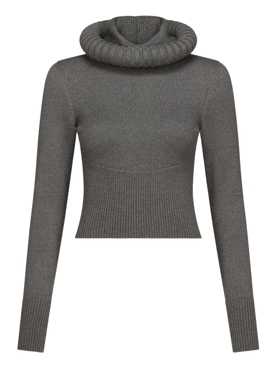Hooded Virgin Wool Sweater Hooded Virgin Wool Sweater