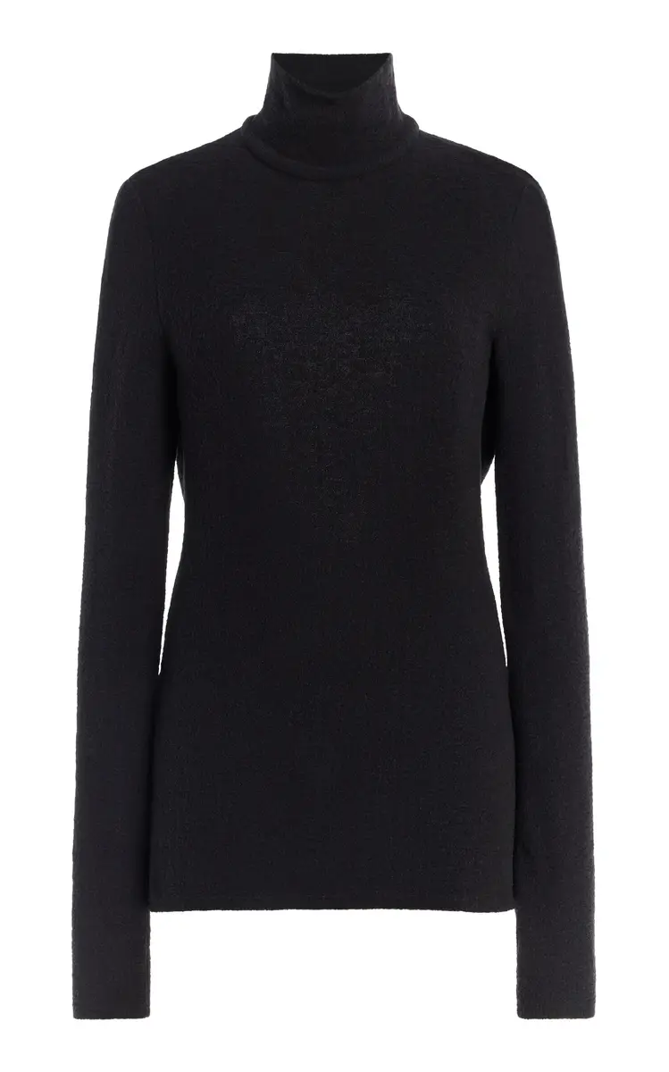 COLLEEN ALLEN Cutout Knit Turtleneck Top | Thumbnail 6
