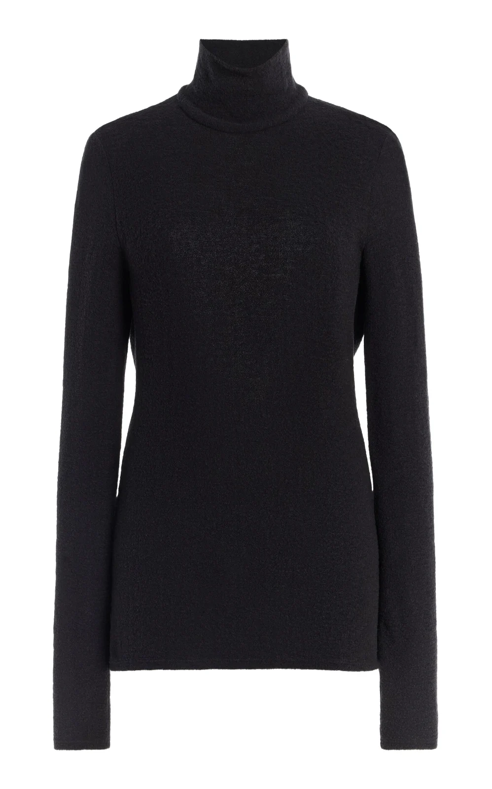 COLLEEN ALLEN Cutout Knit Turtleneck Top