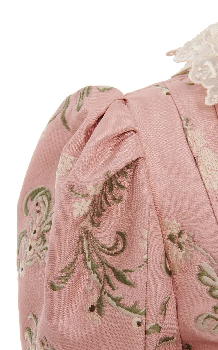 Chloé Fitted Floral Taffeta Jacquard Jacket | Thumbnail 5 Chloé Fitted Floral Taffeta Jacquard Jacket | Thumbnail 5