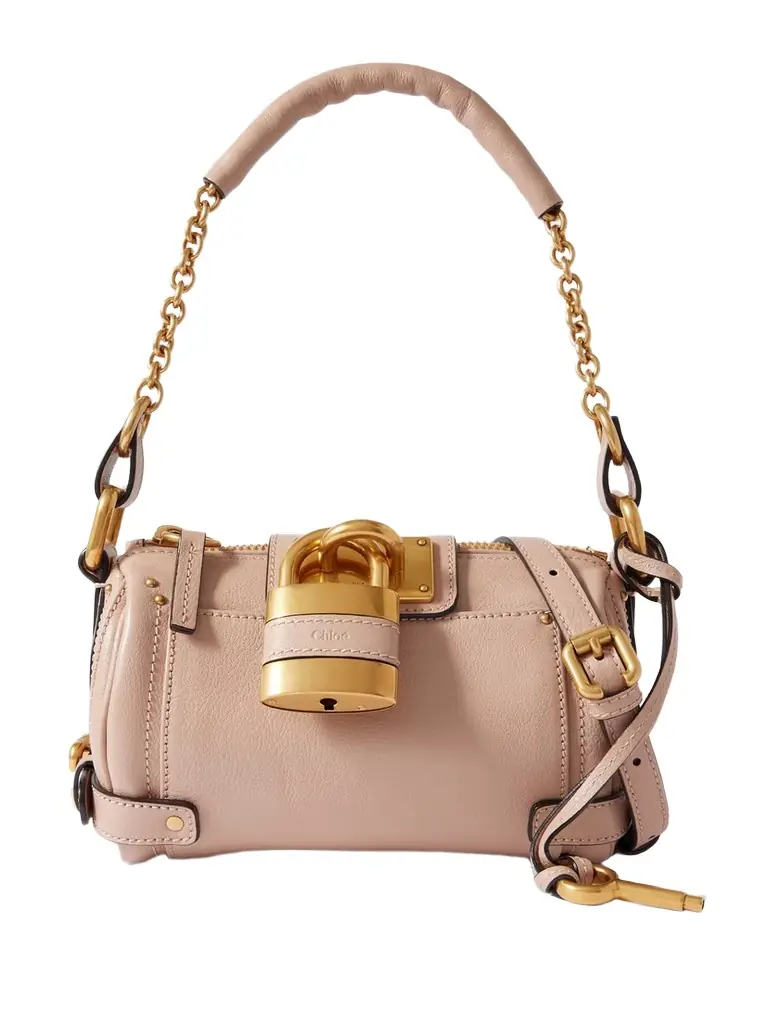 Chloé Paddington Textured-leather Shoulder Bag