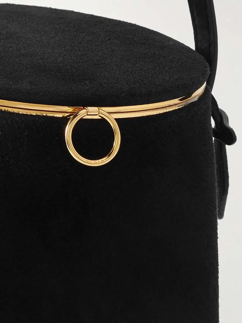 Alaïa La Canette Small Suede Shoulder Bag | Thumbnail 4 Alaïa La Canette Small Suede Shoulder Bag | Thumbnail 4