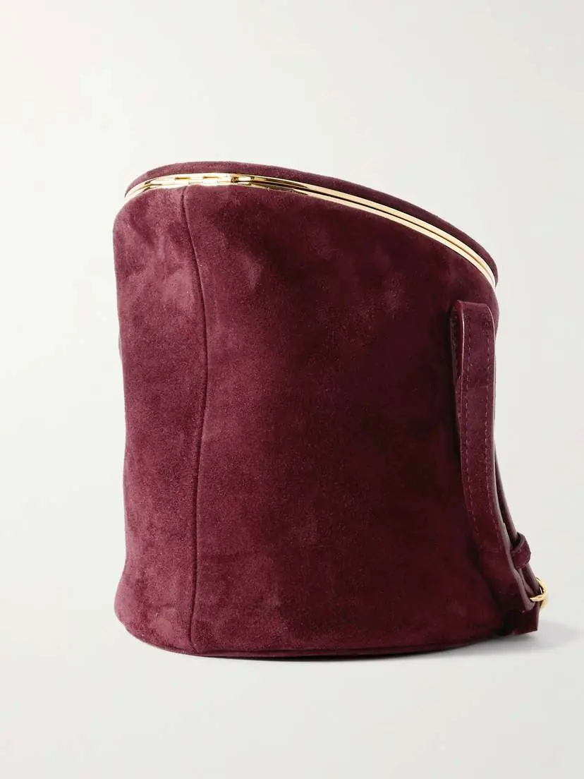 ALAÏA La Canette Small Suede Shoulder Bag | Thumbnail 3 ALAÏA La Canette Small Suede Shoulder Bag | Thumbnail 3