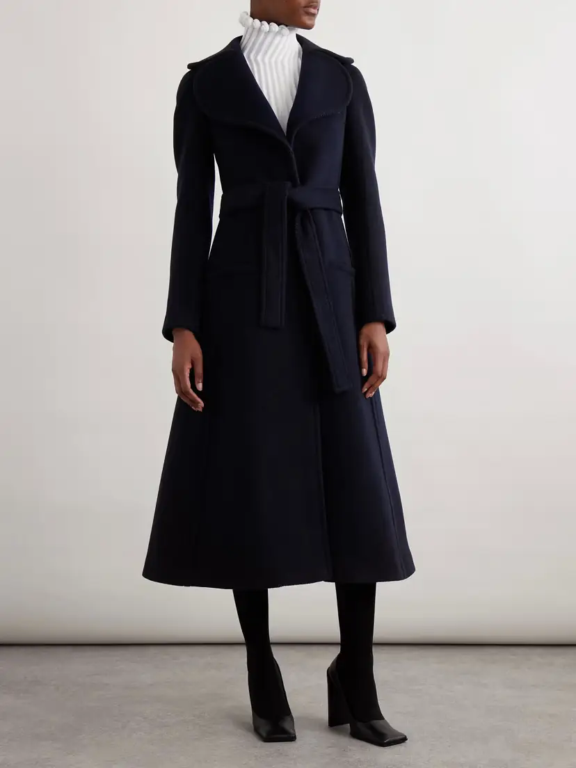 Alaïa Belted Wool Coat | Thumbnail 2 Alaïa Belted Wool Coat | Thumbnail 2