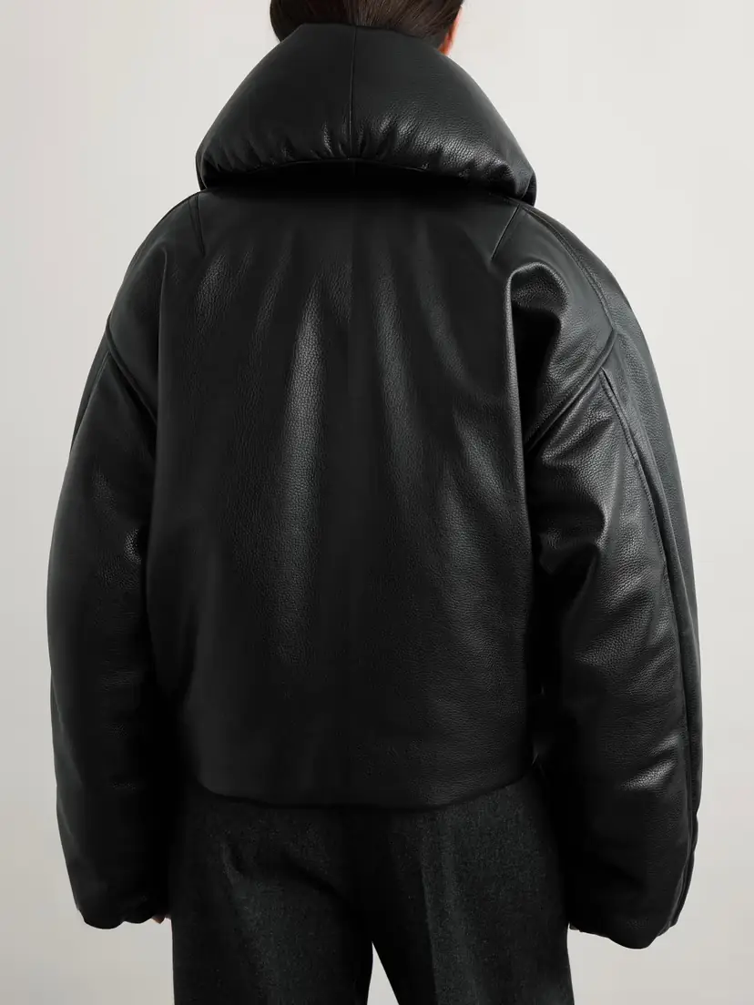 Alaïa Padded Leather Bomber Jacket | Thumbnail 4 Alaïa Padded Leather Bomber Jacket | Thumbnail 4