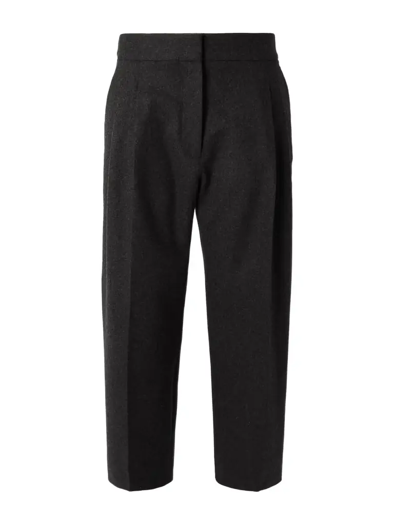 Wool Straight-leg Pants