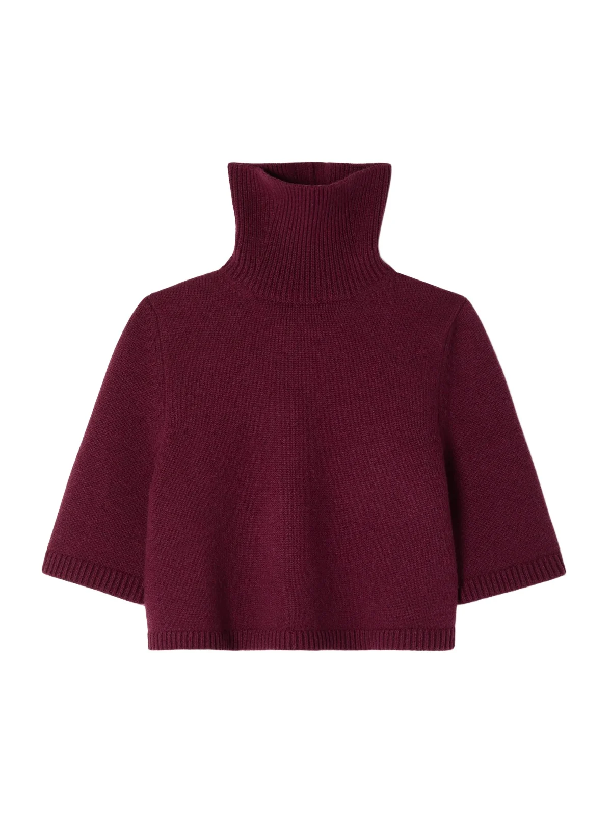 Cropped Cashmere-blend Turtleneck Sweater