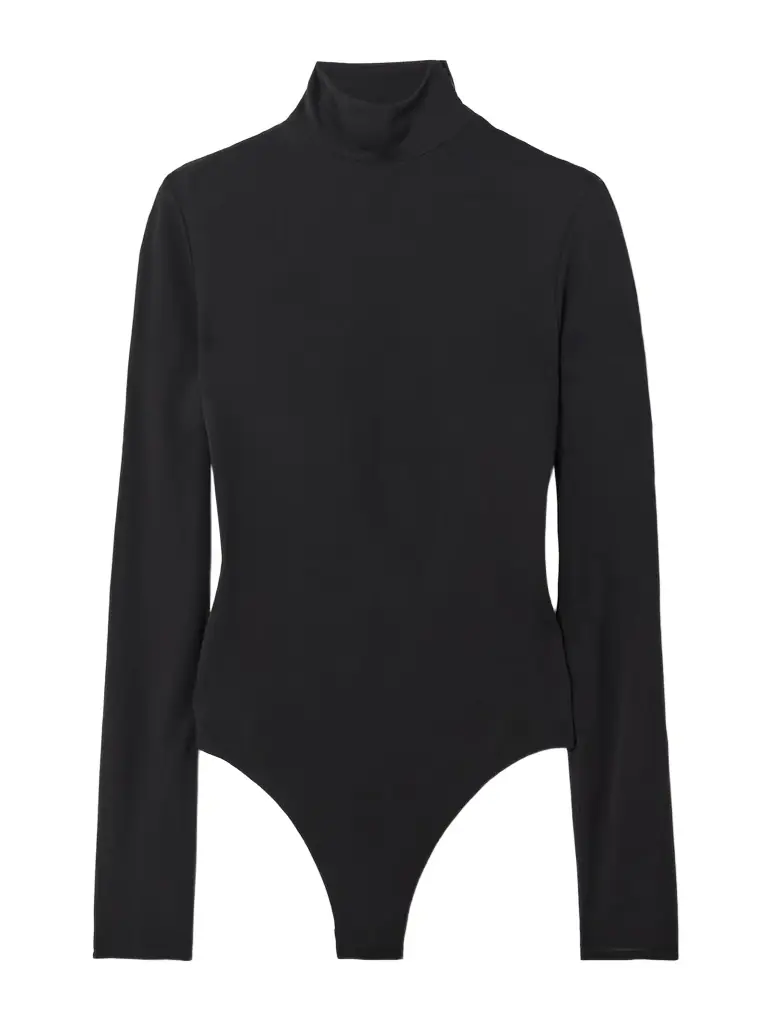 Alaïa Open-back Jersey Turtleneck Bodysuit | Image 1 Alaïa Open-back Jersey Turtleneck Bodysuit | Image 1