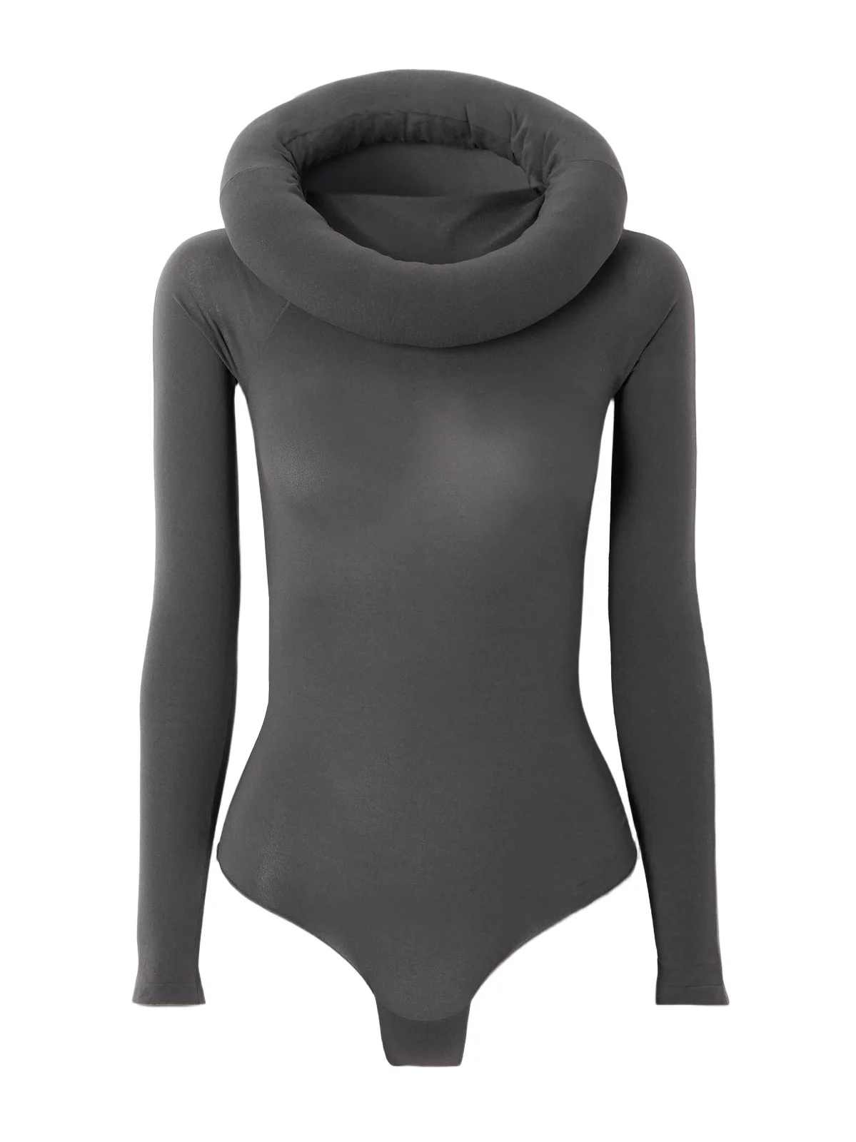 Hooded Stretch-jersey Bodysuit