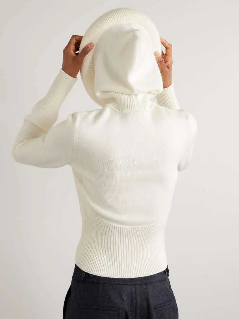 Alaïa Wool Hooded Sweater | Thumbnail 5 Alaïa Wool Hooded Sweater | Thumbnail 5