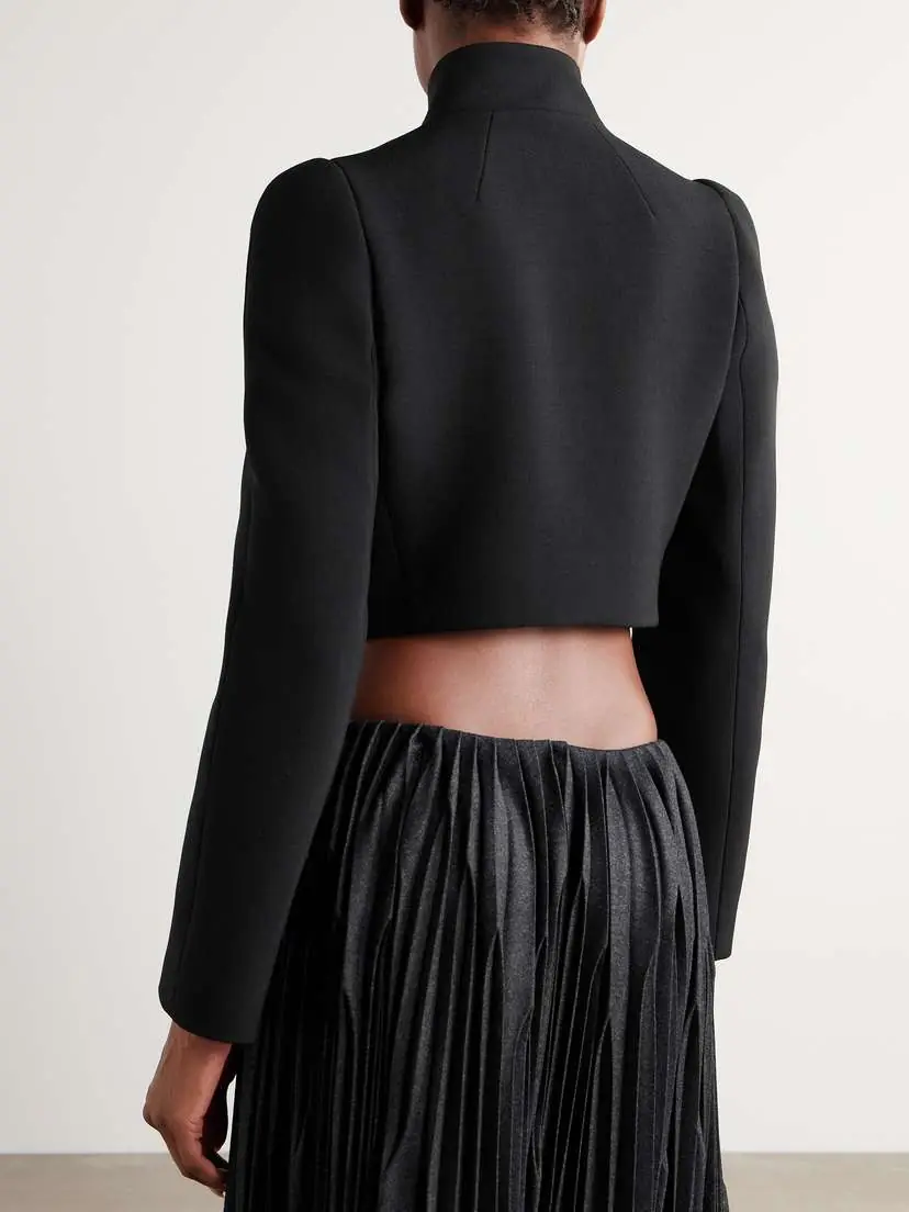 Alaïa Cropped Twill Jacket | Thumbnail 3 Alaïa Cropped Twill Jacket | Thumbnail 3