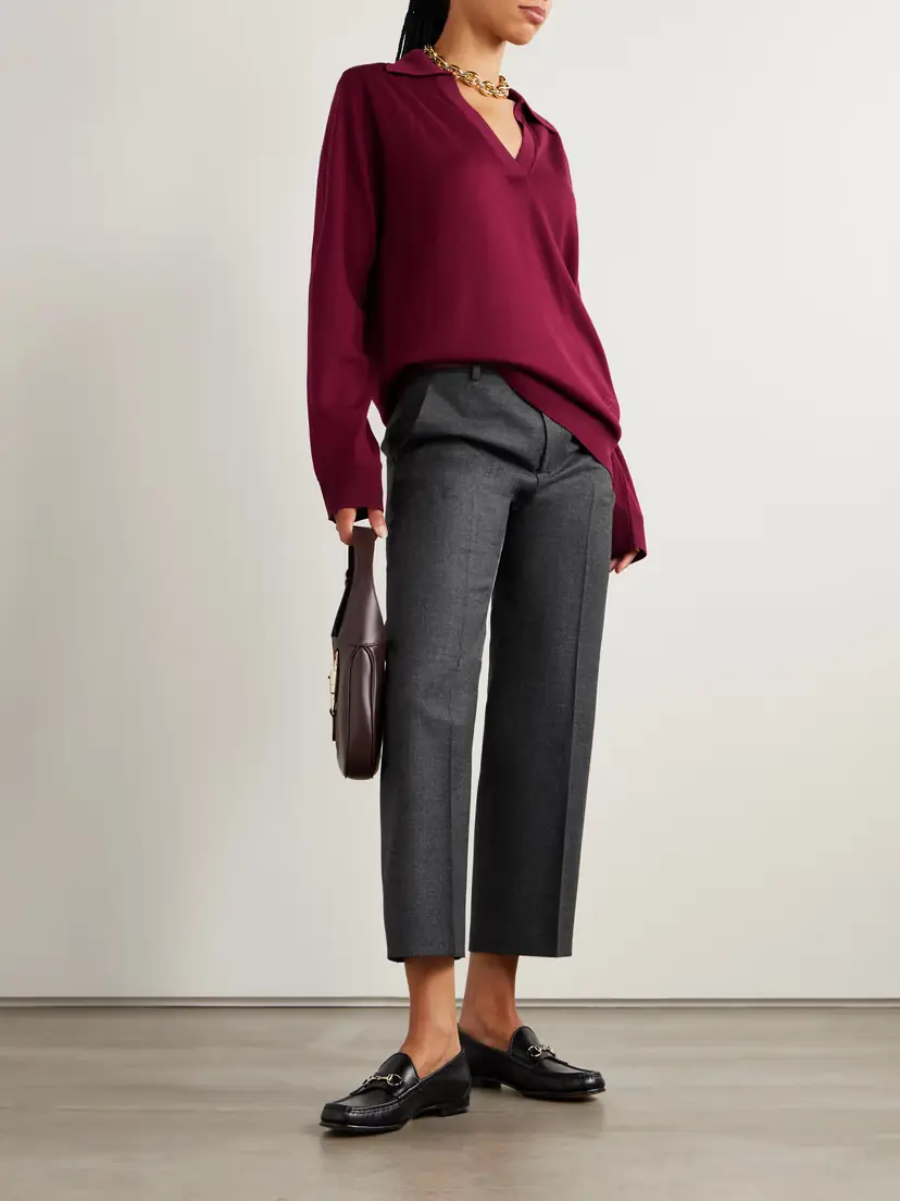 Gucci Embroidered Wool Polo Sweater | Thumbnail 2 Gucci Embroidered Wool Polo Sweater | Thumbnail 2
