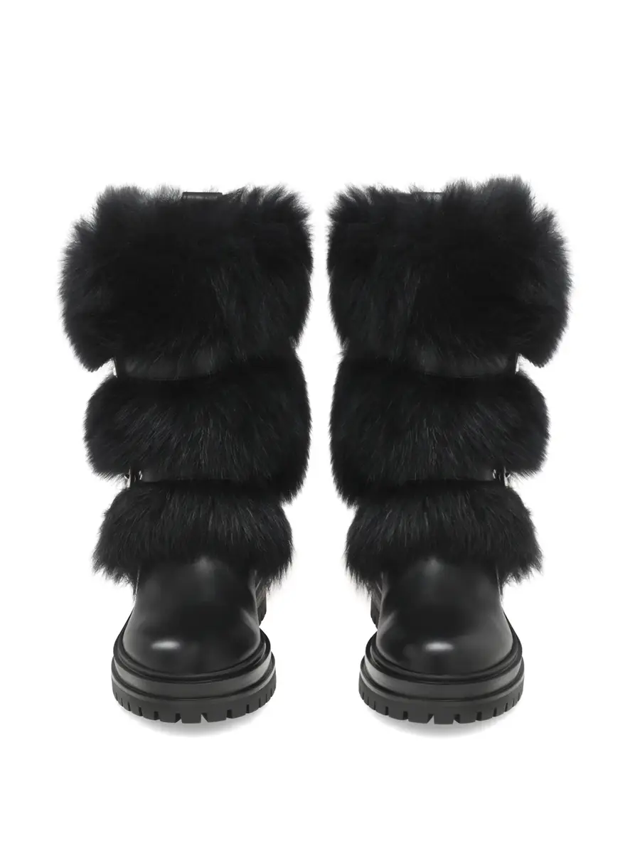 Gianvito Rossi Maverick Shearling Biker Boots | Thumbnail 3