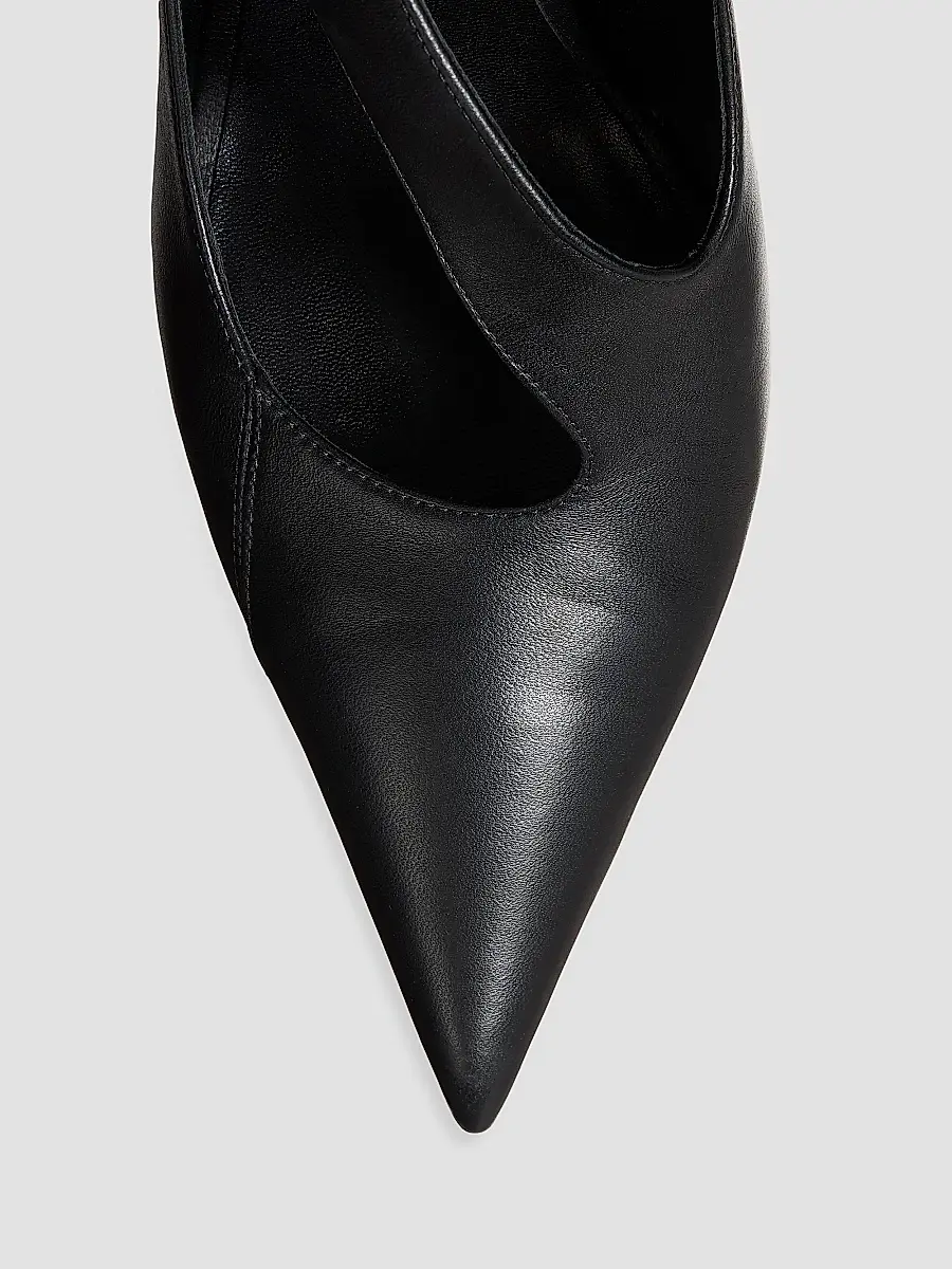 Khaite Women's Sloan 85MM Leather Pumps - Black | Thumbnail 4