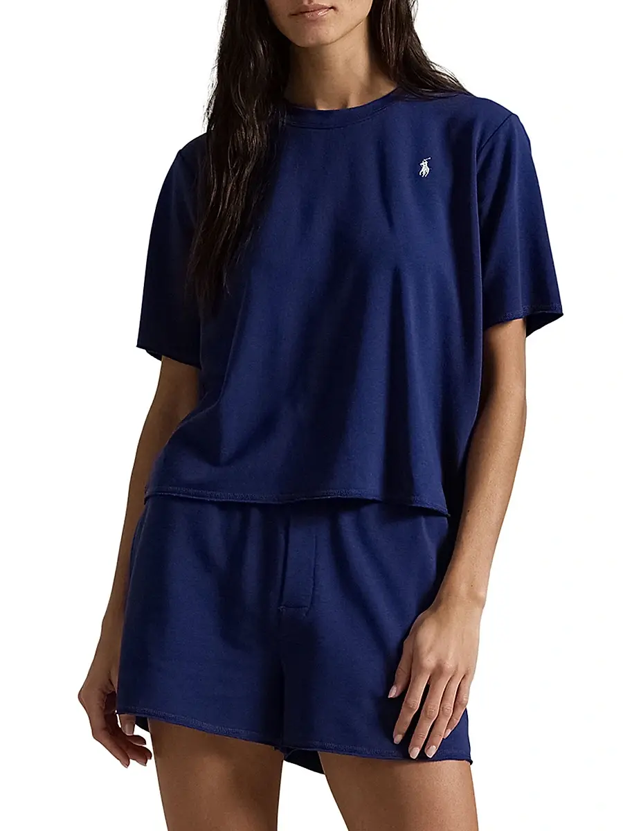 Polo Ralph Lauren Women's Striped Jersey Short Pajamas | Thumbnail 3 Polo Ralph Lauren Women's Striped Jersey Short Pajamas | Thumbnail 3