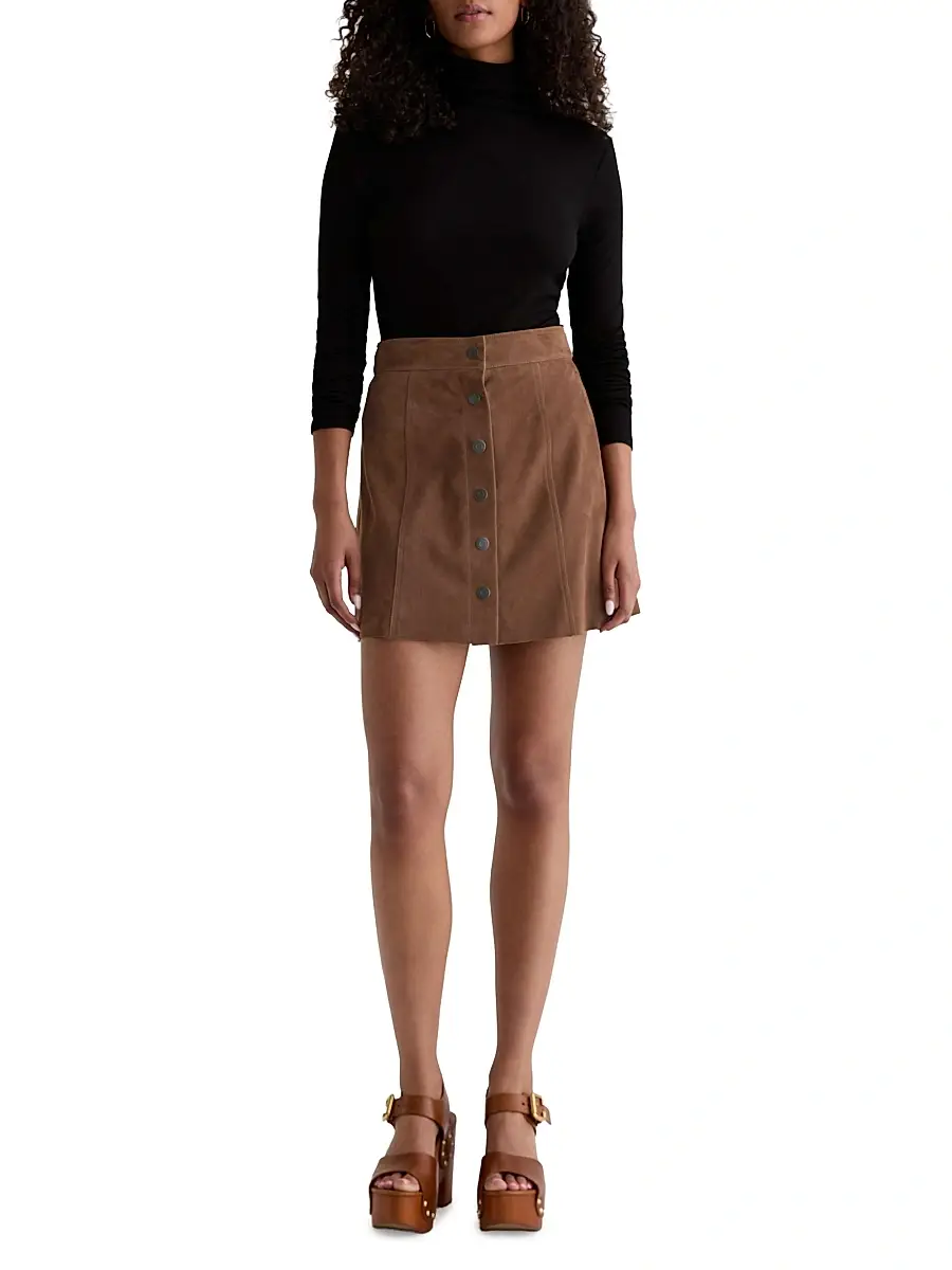 AG Jeans Women's Evie Suede Miniskirt | Thumbnail 2 AG Jeans Women's Evie Suede Miniskirt | Thumbnail 2