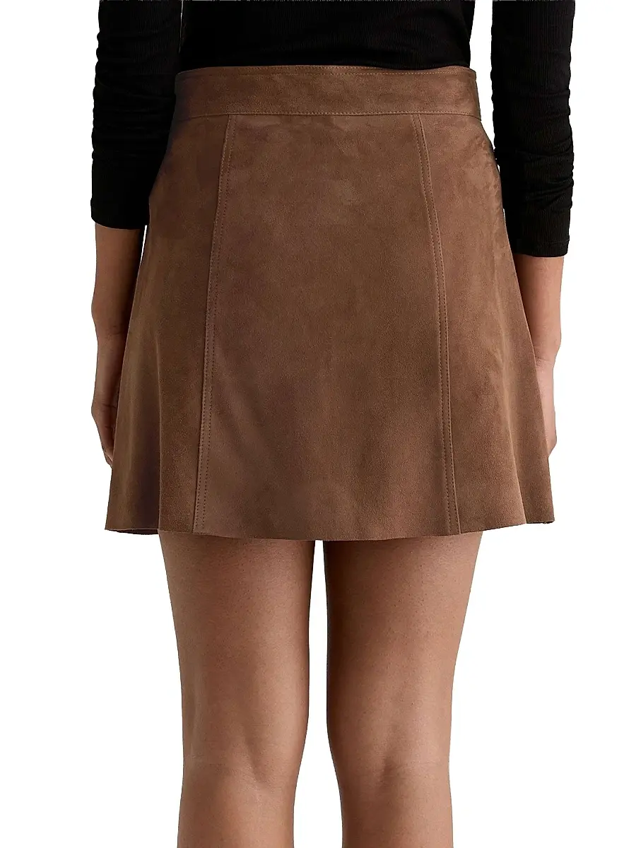 AG Jeans Women's Evie Suede Miniskirt | Thumbnail 6 AG Jeans Women's Evie Suede Miniskirt | Thumbnail 6