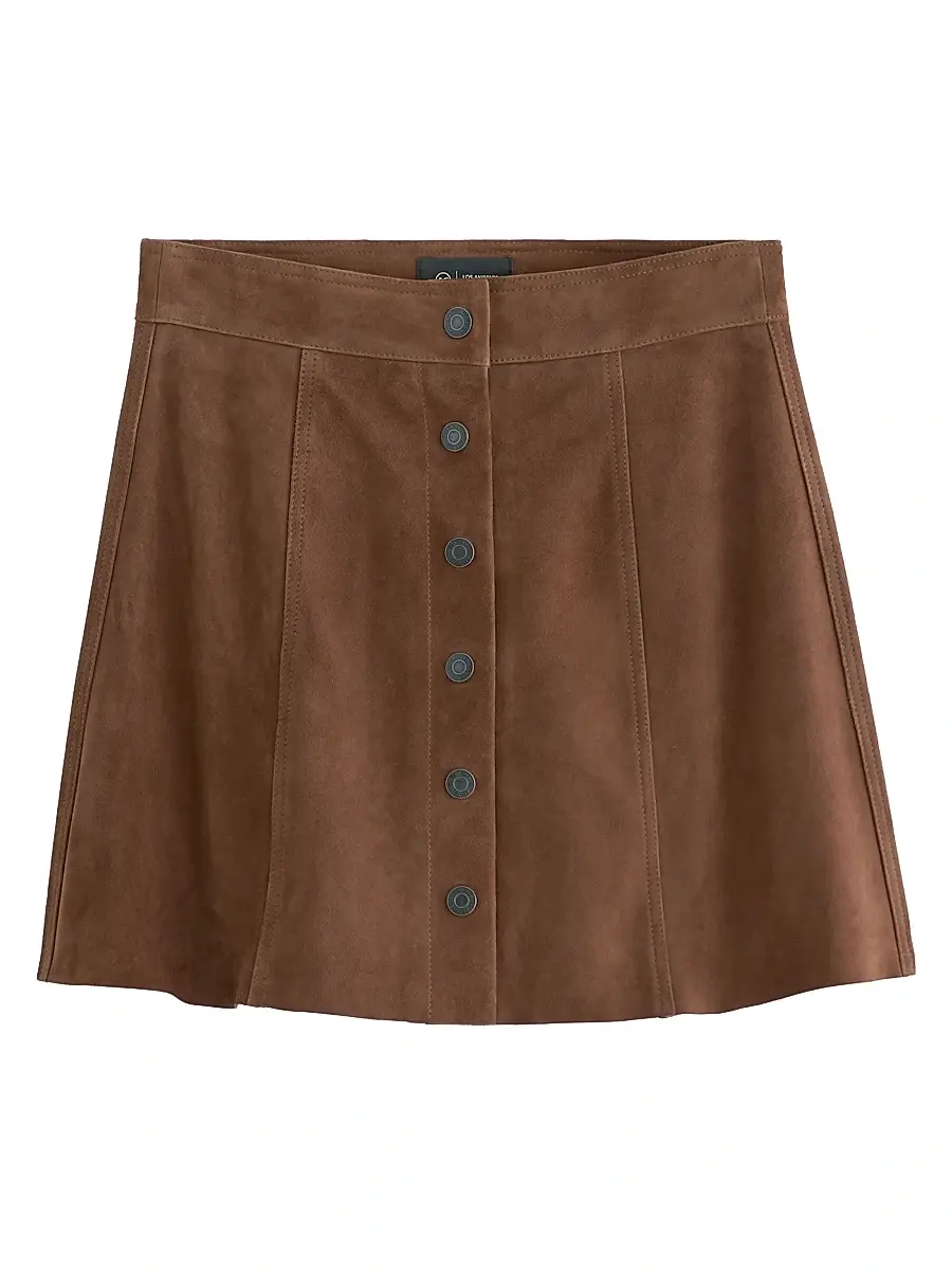 AG Jeans Women's Evie Suede Miniskirt
