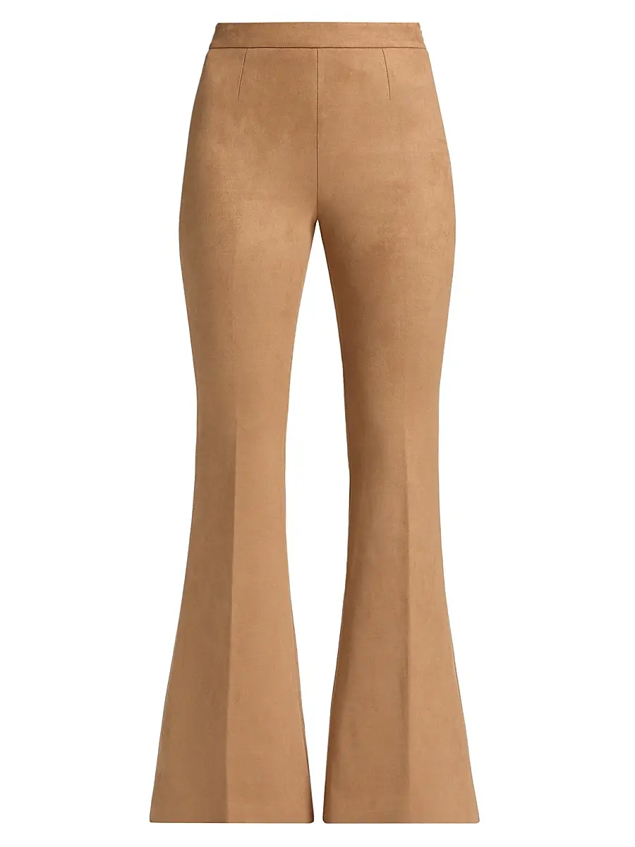 Generation Love Women's Wesley Faux Suede Pants - Lion | Image 1 Generation Love Women's Wesley Faux Suede Pants - Lion | Image 1