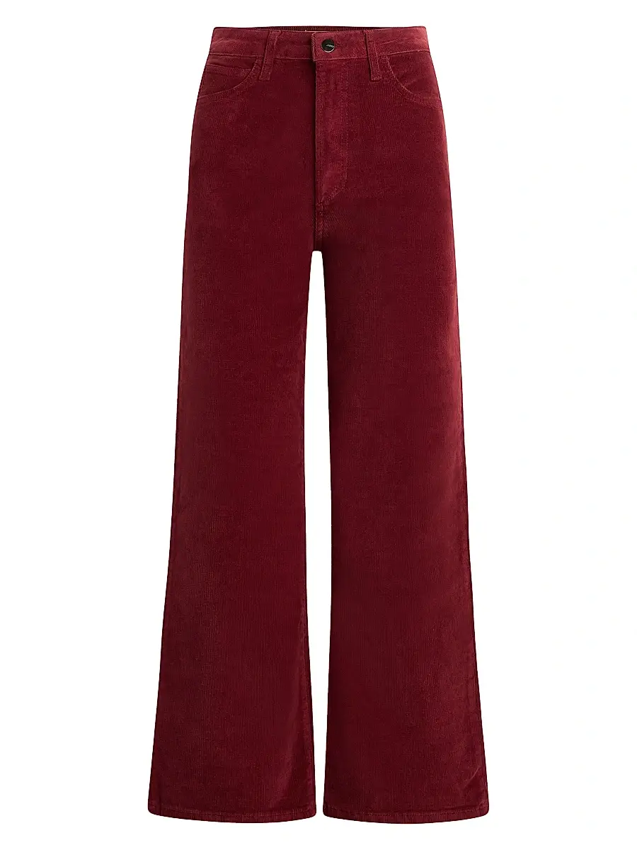 Joe's Jeans Women's The Blake Corduroy Wide-Leg Pants - Syrah | Image 1 Joe's Jeans Women's The Blake Corduroy Wide-Leg Pants - Syrah | Image 1