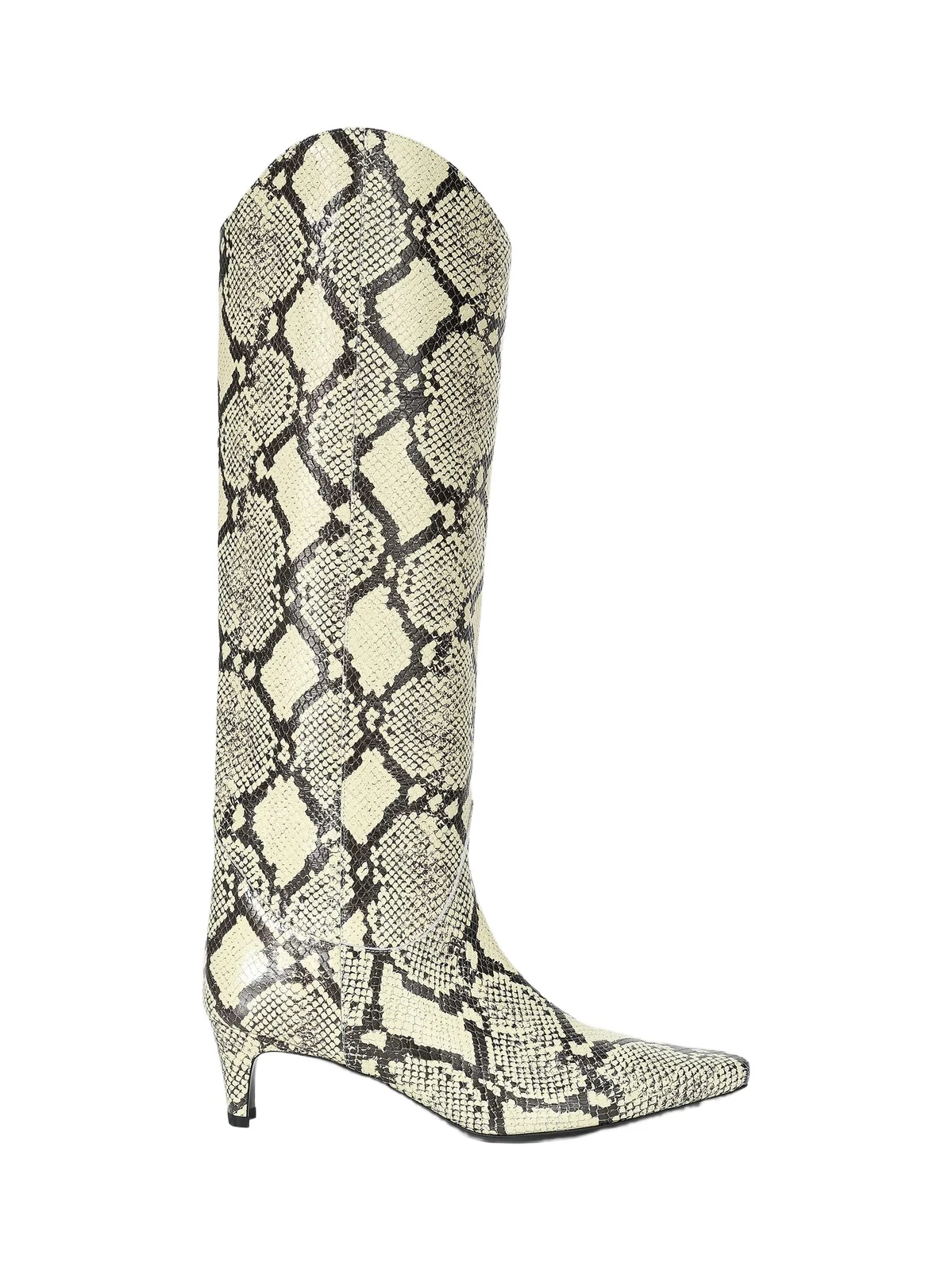 Staud Women's Western Wally Snakeskin Leather Boots