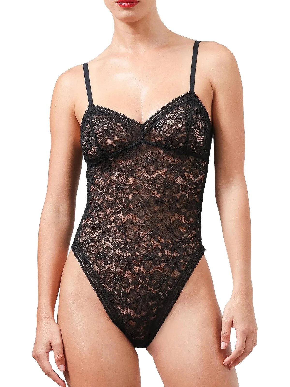 Women's Graphic Lace Wireless Bodysuit Women's Graphic Lace Wireless Bodysuit