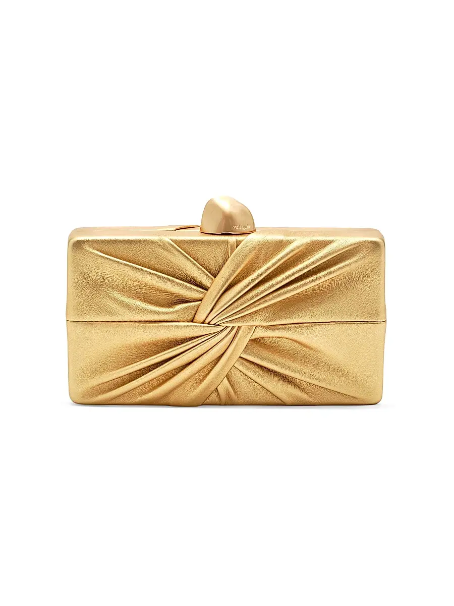 Cult Gaia Women's Lisse Knotted Leather Clutch